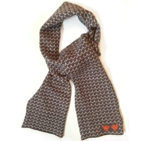 https://www.onemoregift.co.uk/product/Lambswool Scarf- Roddie & Louie- Brown Wave-Scotland