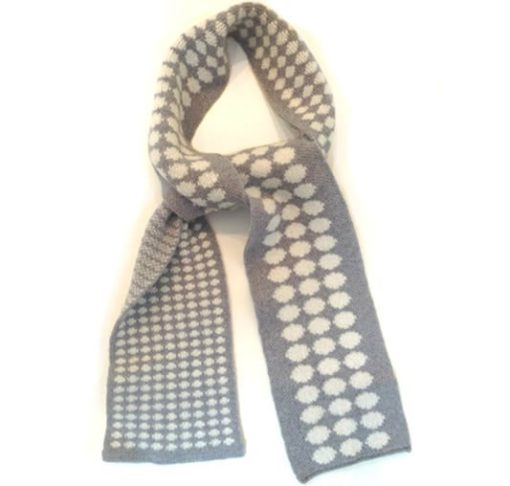 https://www.onemoregift.co.uk/product/Lambswool Scarf- Roddie & Louie-Snow Pattern -Scotland